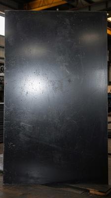 Blackened steel with waxed finish